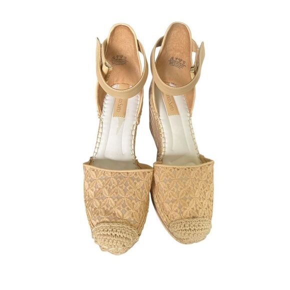 Franco Sarto Marsha Espadrille Wedge Sandals Beige Size 8.5 M - Picture 8 of 16